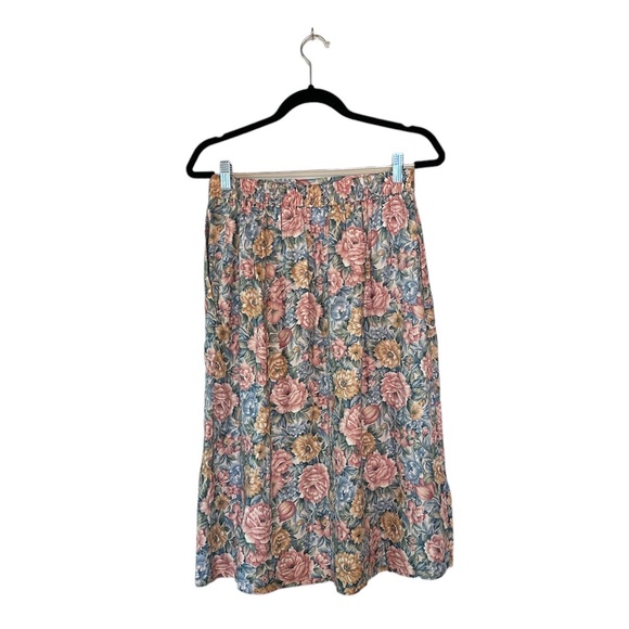 Vintage Pastel Floral Skirt, Size 8 - Picture 2 of 3